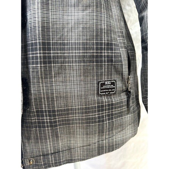 Nike Storm Fit Women's Bellevue Snowboarding Jacket Gray Plaid Full Zip Medium - Picture 4 of 9